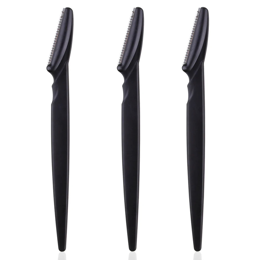3/4/10 pieces eyebrow razor blade portable face razor for eyes and eyebrows, hair removal, trimmer, safe razor for women and makeup
