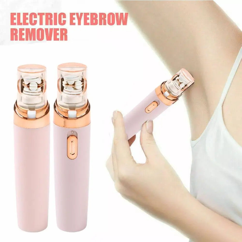 Tondeuse à sourcils électrique, mini épilateur portable, rasoir, rouge à lèvres, outil de forme de cheveux, visage indolore, D1G7, 1 pièce