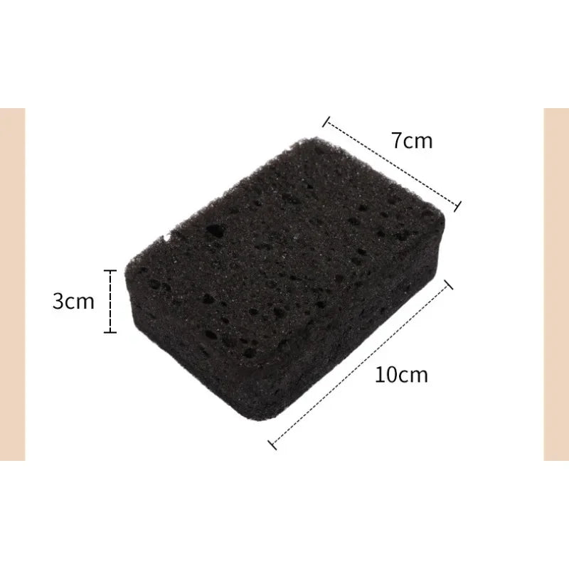 Éponge d'algues noires pour le nettoyage de la cuisine, vaisselle Non grasse, nettoyage de la vaisselle, Pots durables pour brossage de la vaisselle, ménage