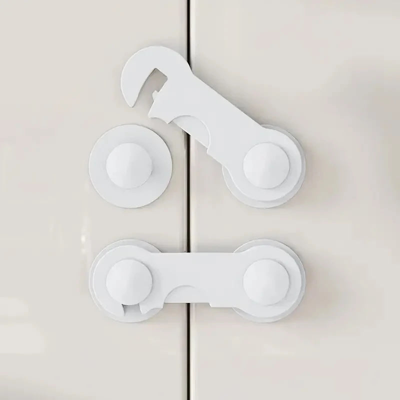 Serrure de sécurité multifonctionnelle pour bébé, armoires, chambres, proximité des wers, serrure de protection anti-piège, serrure de sécurité pour bébé, 10 pièces