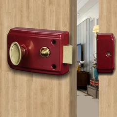 Serrure de porte à pêne dormant solide, sécurité domestique, accessoire extérieur universel antivol, acier inoxydable, assurance Multiple lisse