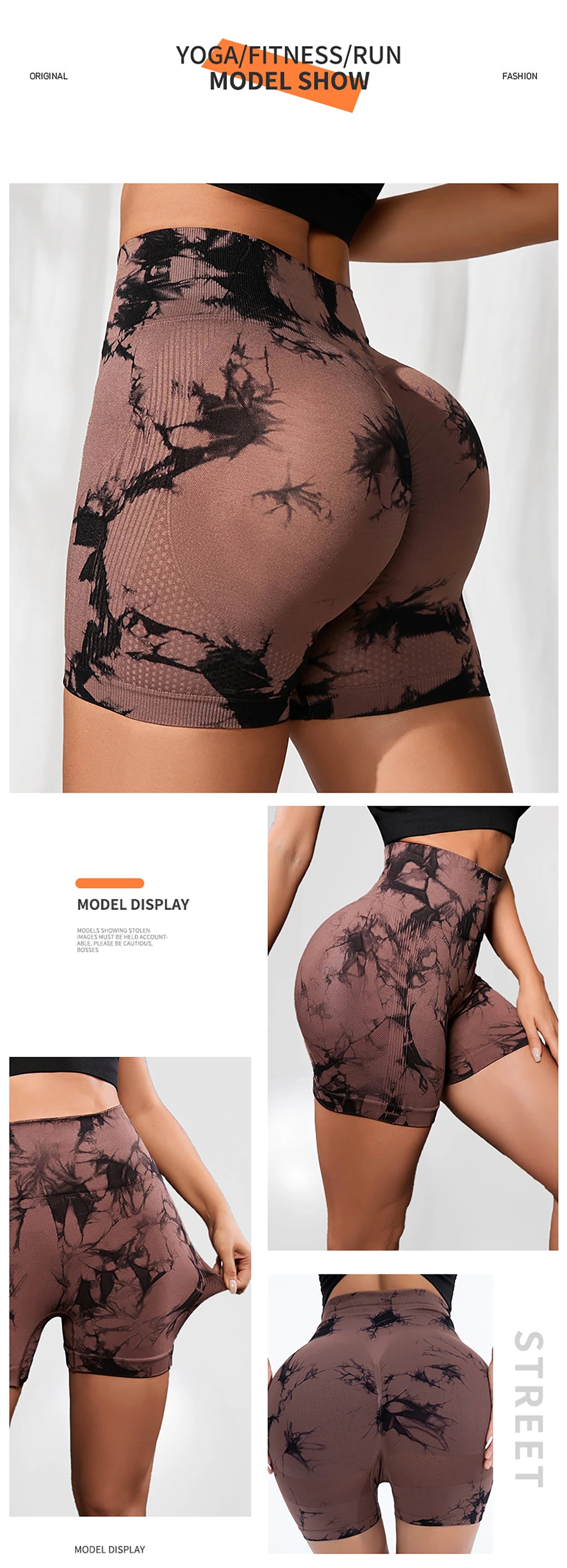 Leggings sans couture Tie Dye pour femmes, pantalons de Yoga taille haute, froissés, collants élastiques de levage des fesses, Leggings de sport à large ceinture
