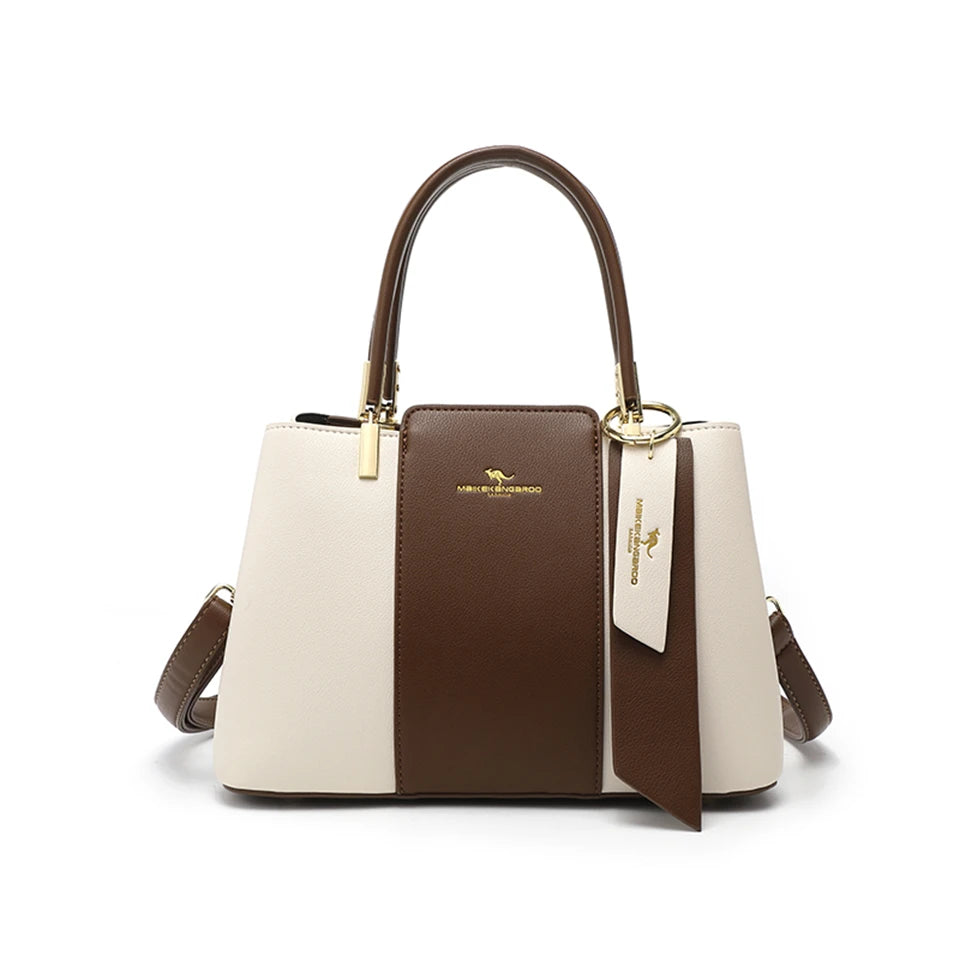 Sac à main de luxe imprimé grande capacité en cuir souple pour femmes, sac à bandoulière de loisirs de styliste pour dames