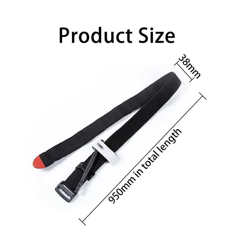 Garrot d'urgence DulEmergency Strap, équipement de premiers soins médicaux à une main pour la randonnée, le camping, les voyages, les sports de plein air