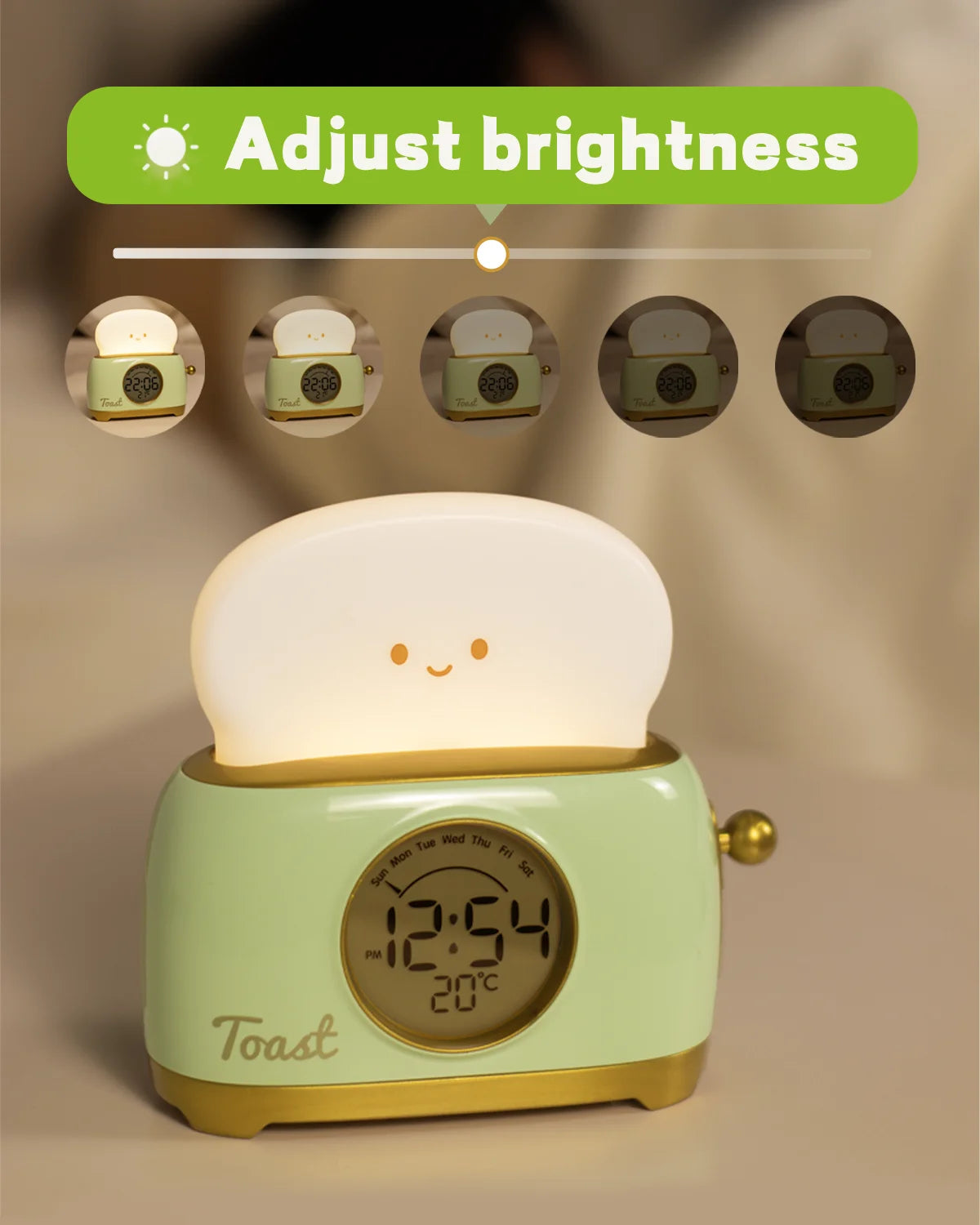 Veilleuses de réveil LED, veilleuse de chevet créative, lampe de bureau, éclairage intérieur, minuterie USB, lumière à intensité variable, cadeaux pour enfants