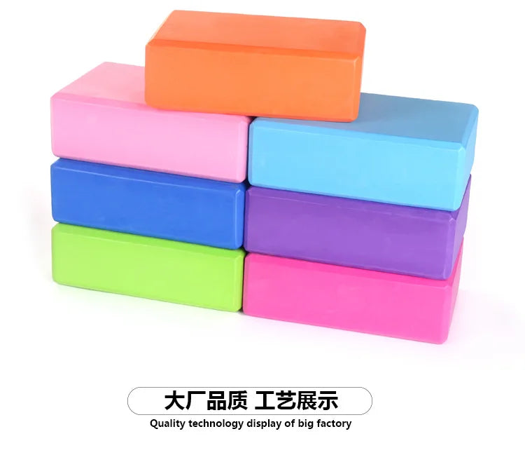 Blocs de gymnastique EVA, brique en mousse, exercice d'entraînement, ensemble de Fitness, outil, traversin de Yoga, coussin d'étirement, façonnage du corps, blocs de Yoga