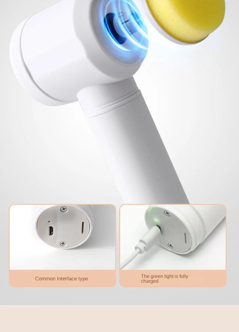 Brosse à livres électrique multifonctionnelle pour la cuisine, épurateur sans fil pour la vaisselle, les casseroles et les casseroles