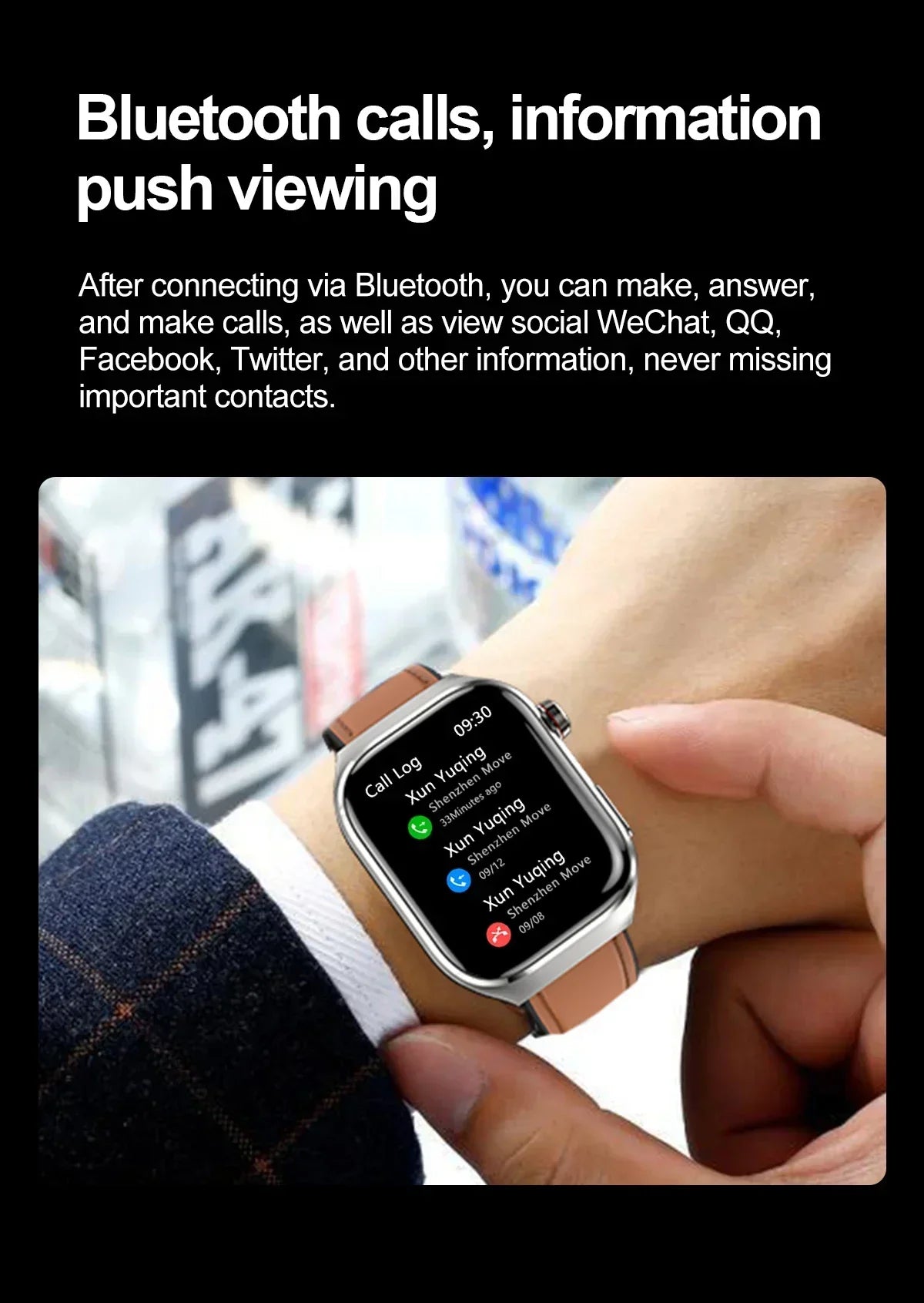 Xiaomi pression artérielle acide uricique graisse corporelle Smartwatch Micro examen physique orgue santé montres Bluetooth appel montre intelligente