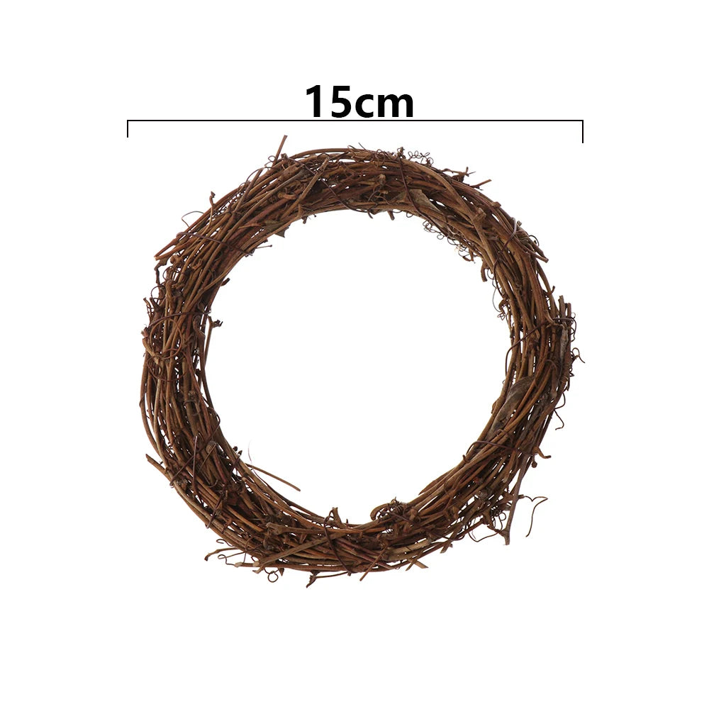 Decorative rattan garland for Ramadan, Eid Mubarak wedding wreath, garland supplies, DIY party, 8cm-30cm