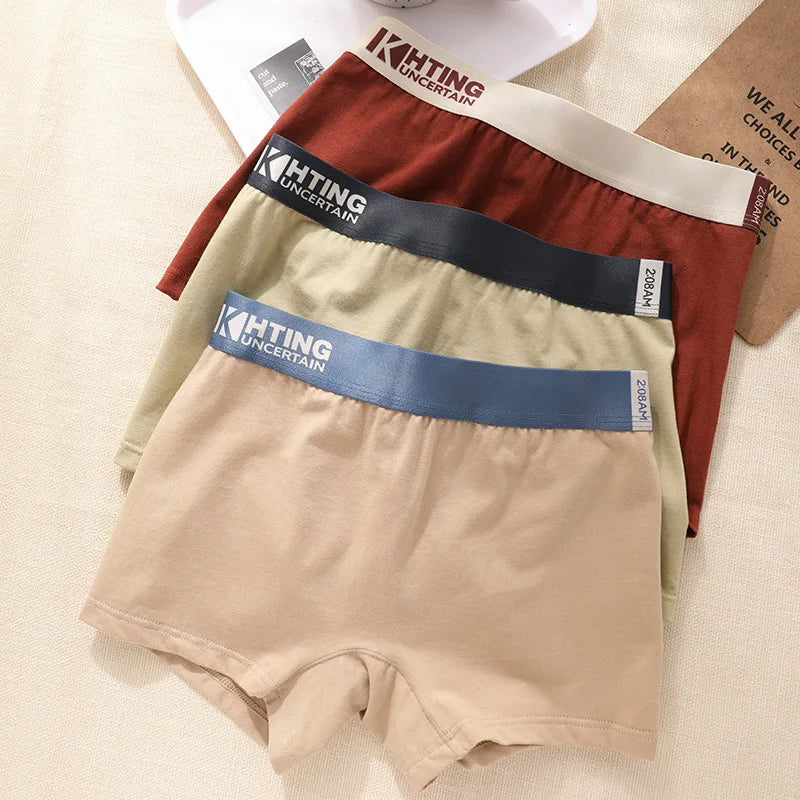 Coton femmes culottes sous-vêtements femmes intimes femme respirant antimicrobien Boyshorts slips Sexy Shorts étudiants boxeurs