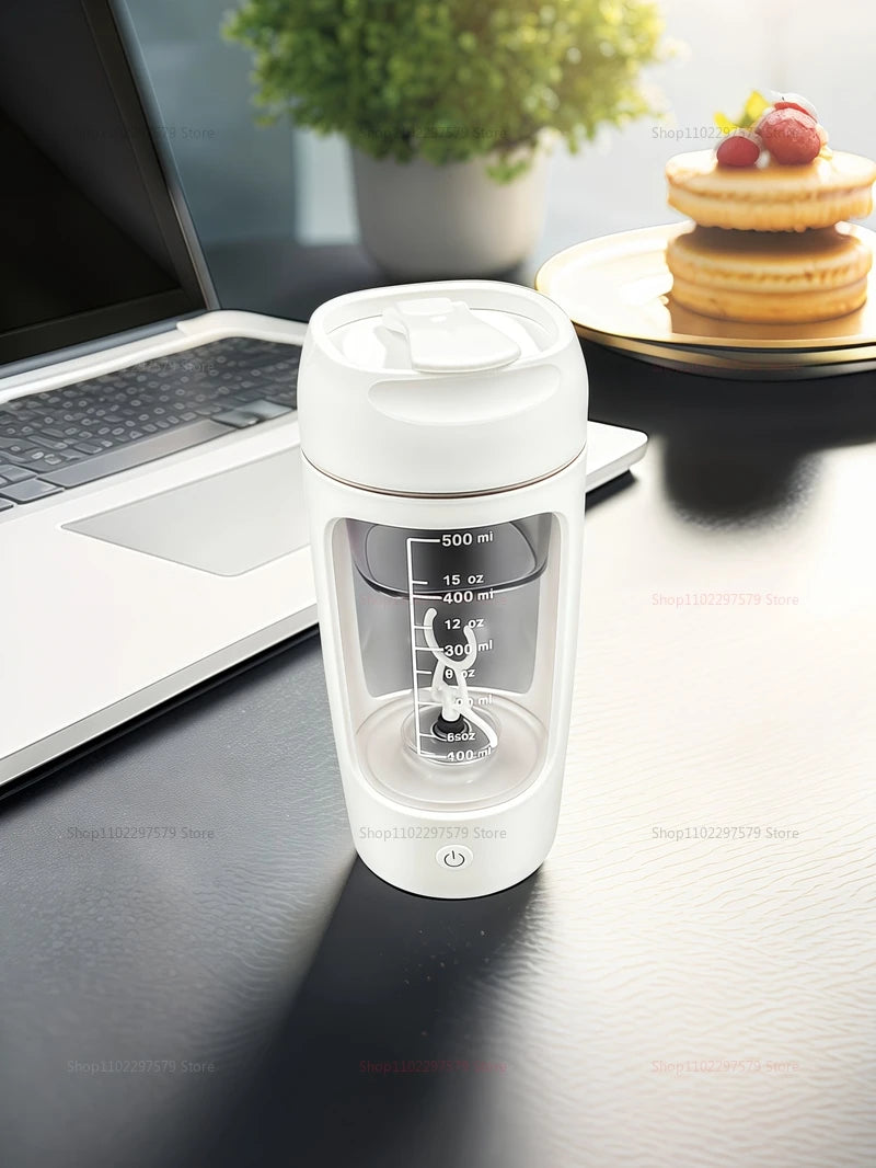 Bouteille de crème vibrante automatique portative électrique d'usb de 500ml, tasse vibrante Rechargeable tasse de mélange de poudre de protéines de forme physique de sport