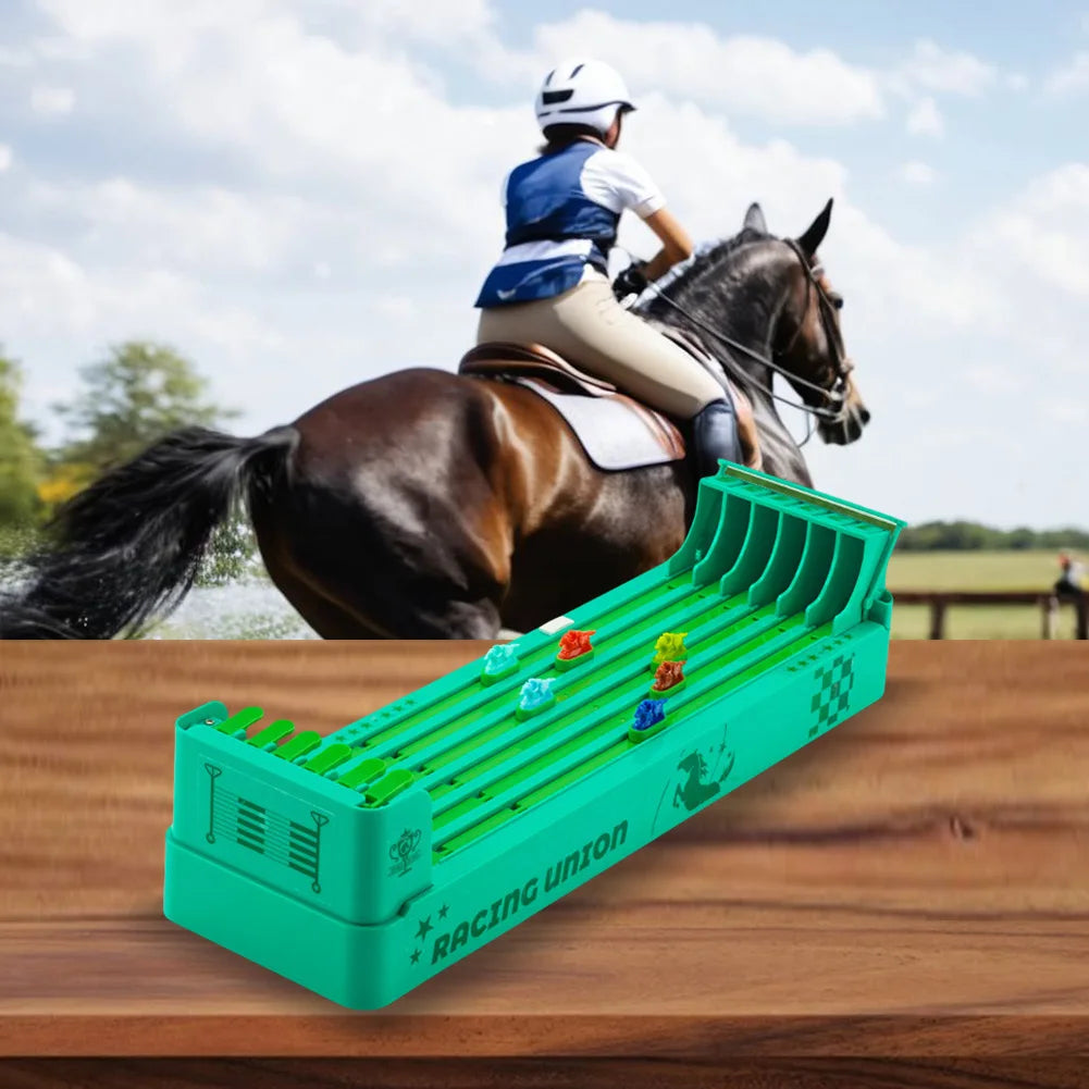 Jeu de société de course de chevaux électronique, jeu de bureau, ensemble de machines de course de chevaux, jouet coule pour fête de famille, batterie 62