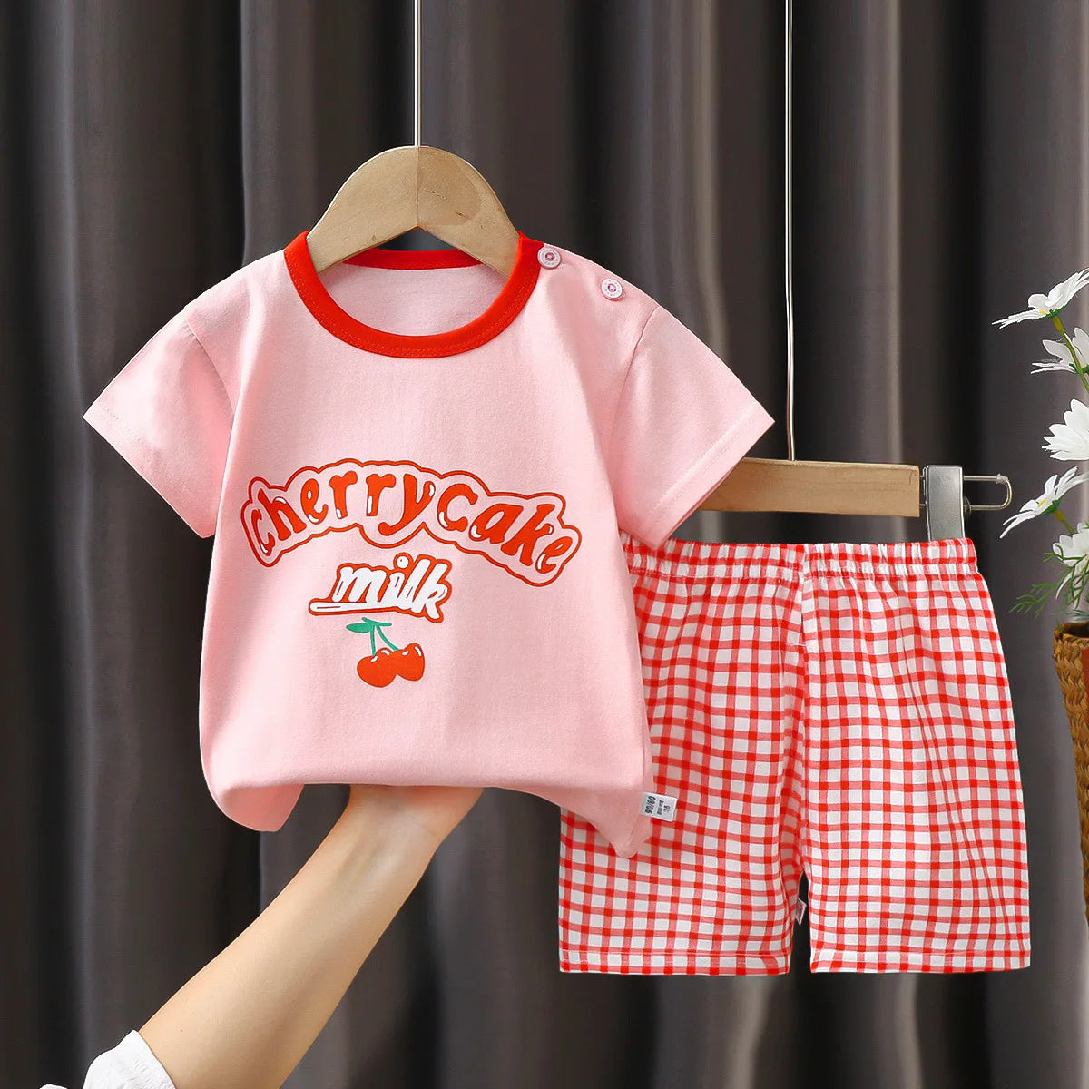 Mode bébé filles vêtements été bébé filles ensembles mignon filles T-shirt + Shorts ensembles enfant en bas âge vêtements bébé filles vêtements