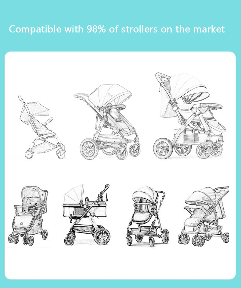 Accessoires de poussette pour bébé, couches en coton, coussin à langer, siège/Buggy/voiture, tapis général pour nouveau-né, couverture pour chancelière