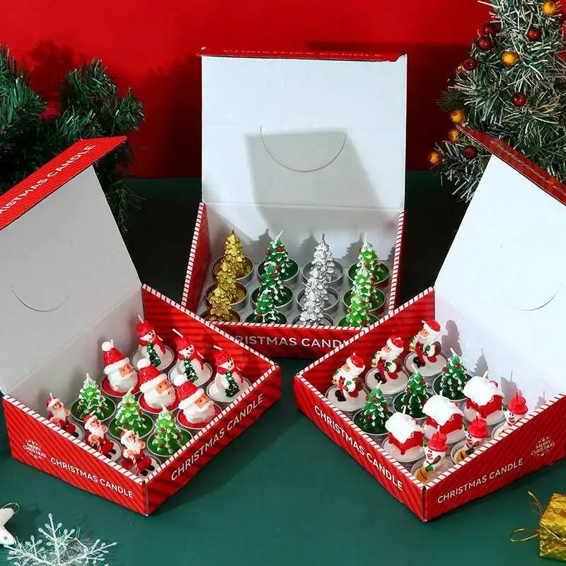 Bougies d'anniversaire sans fumée, 12 pièces, fournitures de décoration de noël, atmosphère, fabrication de bougies de noël, parfums, huile paraffine