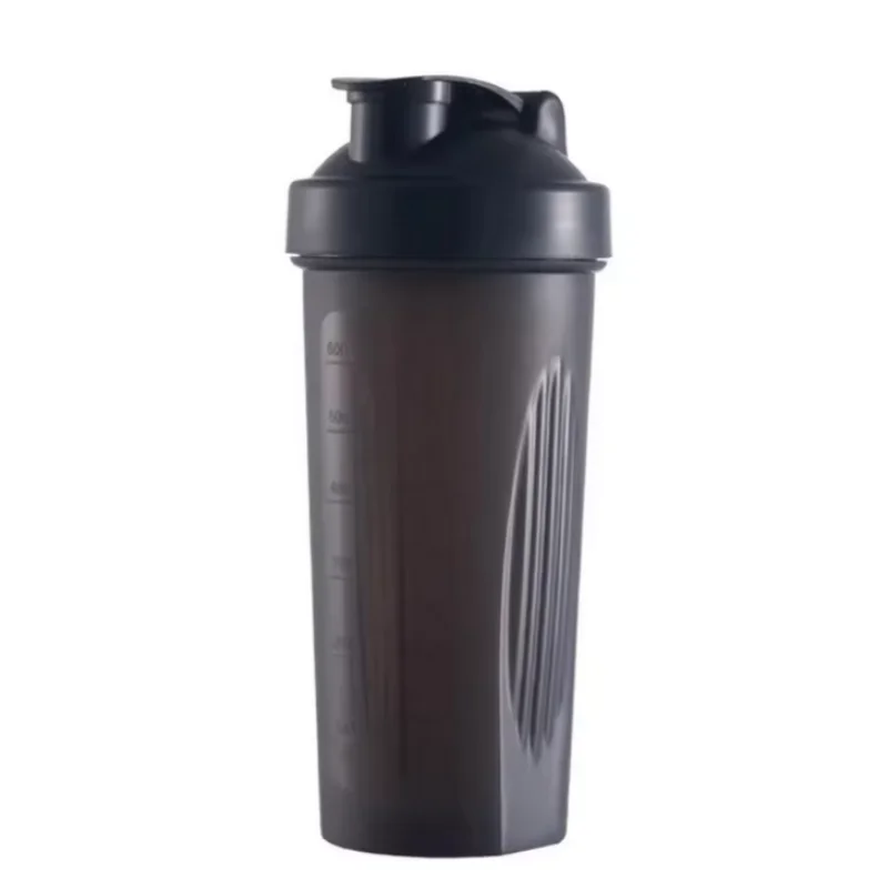 Bouteille Shaker de 600ml, bouteille en plastique Shaker de protéines de 20oz, bouteille de Fitness Portable pour les amateurs de Fitness et les athlètes