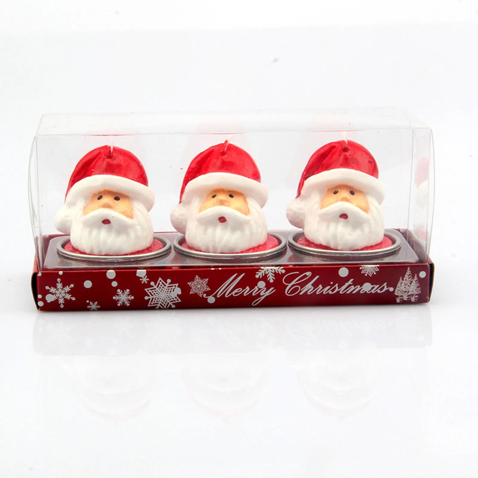 Bougie parfumée pour arbre de noël, faite à la main, père noël, bougies mignonnes en cire de soja, bonhomme de neige, bougies de mariage, décoration de la maison, cadeaux de fête de noël