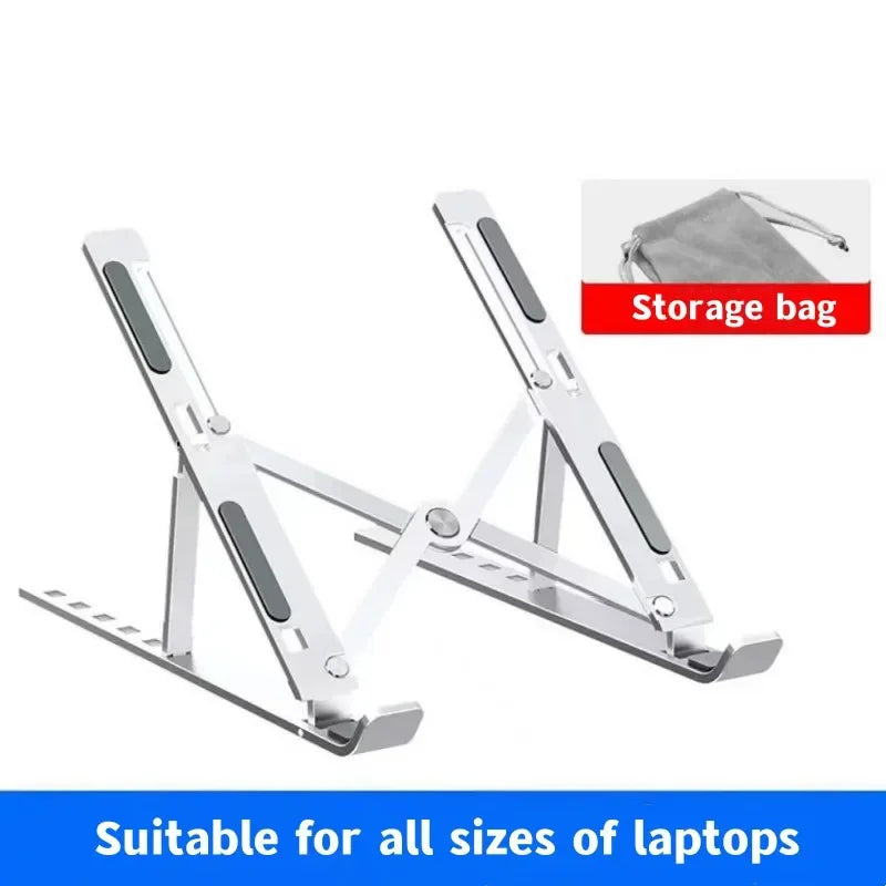 Support d'ordinateur Portable en aluminium, Base supérieure pliable, Support d'ordinateur pour Macbook Air Pro, accessoires