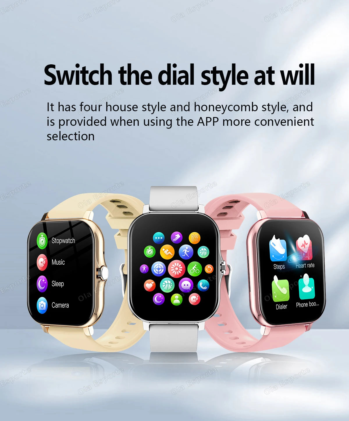 Nouvelle montre intelligente 2.01 pouces HD affichage réponse faire appel Message vue Modes sportifs smartwatch bricolage cadran prévisions météorologiques hommes femmes