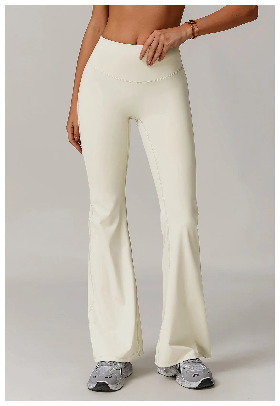 Taille haute pantalon à jambes larges Leggings femmes collants Fitness cloche-bas Yoga élastique Leggings Push Up gymnastique entraînement pantalon évasé