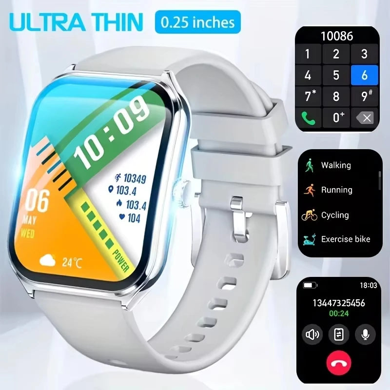 Nouvelle montre intelligente 2025, montre de sport de 1,96 pouces, étanche IP67, plus de modes sportifs 110, traqueur d'activité physique, montre ultra-mince.