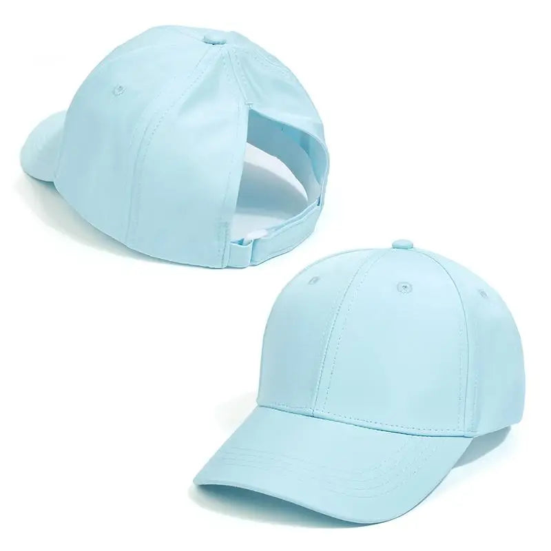 Casquette de Baseball pour Enfant Fille et Garçon, Chapeau de Soleil, Dos Creux, Queue de Cheval, Snapback Hip Hop, Os Réglables