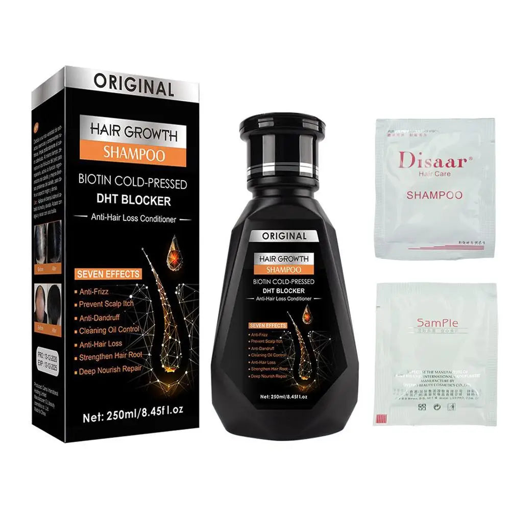 Shampoing au gingembre 250ml pour le nettoyage des cheveux, la stabilisation et les soins capillaires, répare la sécheresse des boucles et des dommages électrostatiques