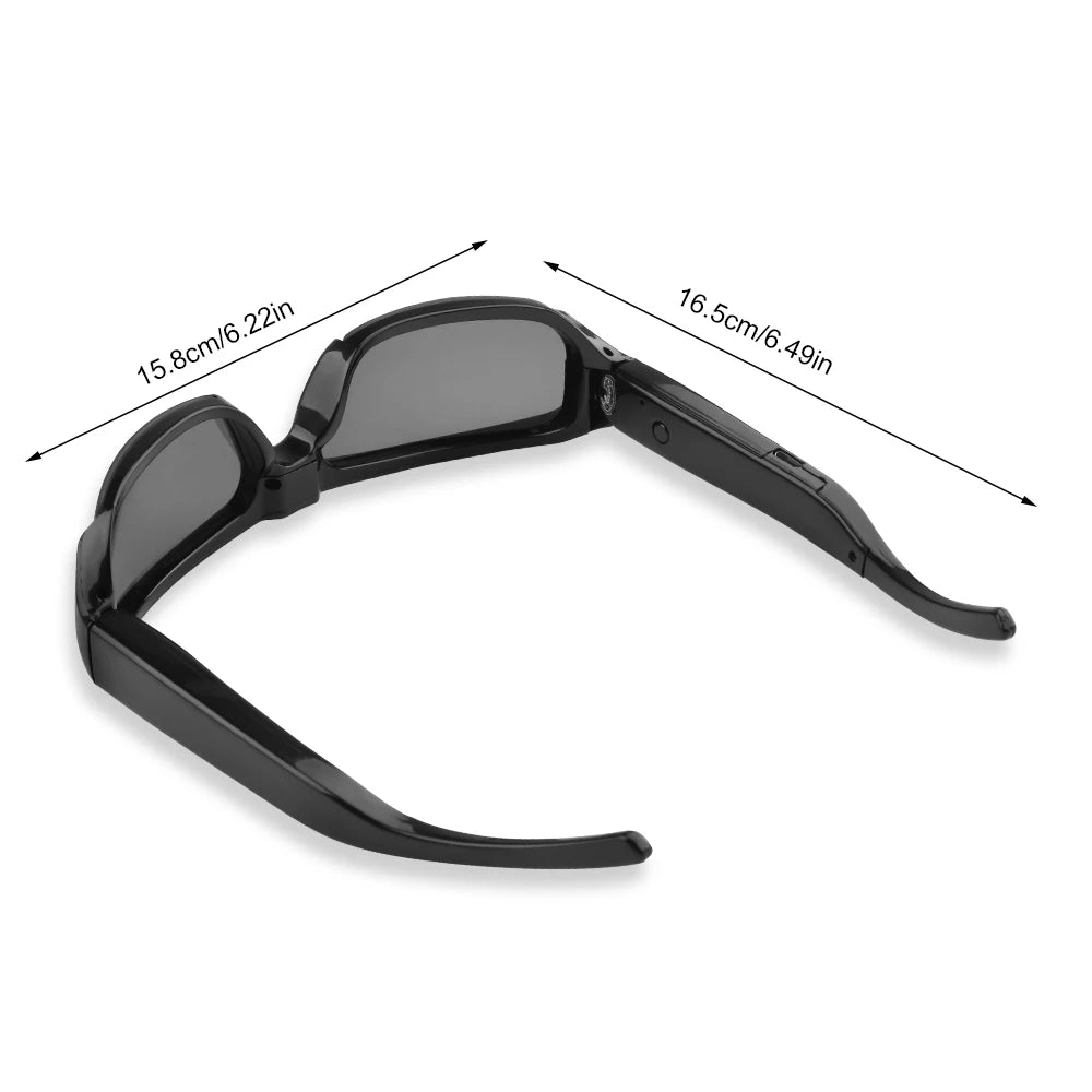 Mini caméra portable avec lunettes, enregistreur vidéo extérieur, prise de photos, cyclisme, contrôle à un bouton, HD, 1080P