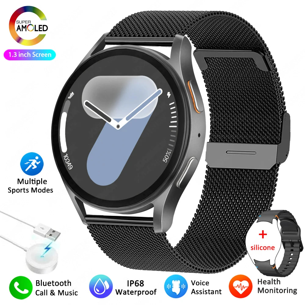 2025 nouvelle montre intelligente 7 Mini femmes GPS mouvement piste NFC AMOLED affichage boussole jeux de fréquence cardiaque Bluetooth appel montre étanche
