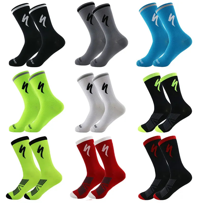 1 paire de chaussettes de sport antidérapantes, respirantes et absorbant la sueur, pour fitness, course à pied, basket-ball, football