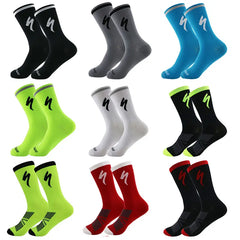 1 paire de chaussettes de sport antidérapantes, respirantes et absorbant la sueur, pour fitness, course à pied, basket-ball, football