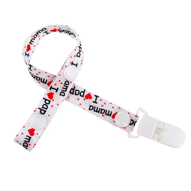 1pc bébé sucette Clips chaîne matériau confortable mignon factice pince titulaire mamelons enfants dessin animé attache-sucette attache-sucette