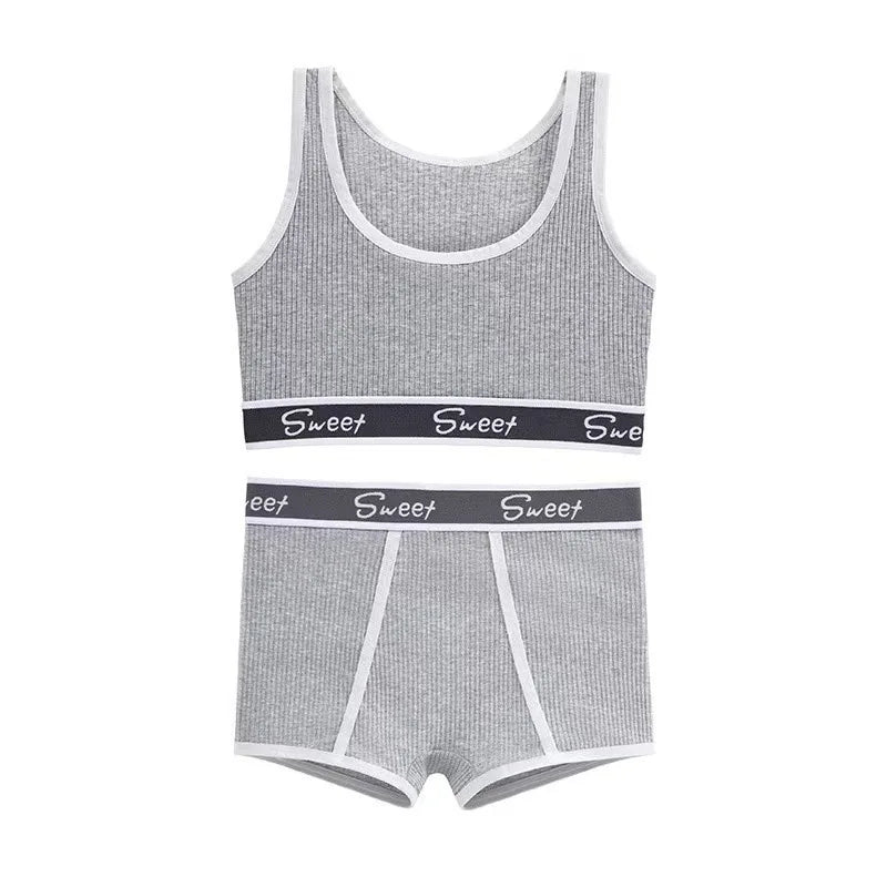 Ensemble de sous-vêtements d'entraînement pour femmes, soutien-gorge de Yoga sans couture, débardeur à bretelles, slip taille moyenne, vêtements de sport confortables