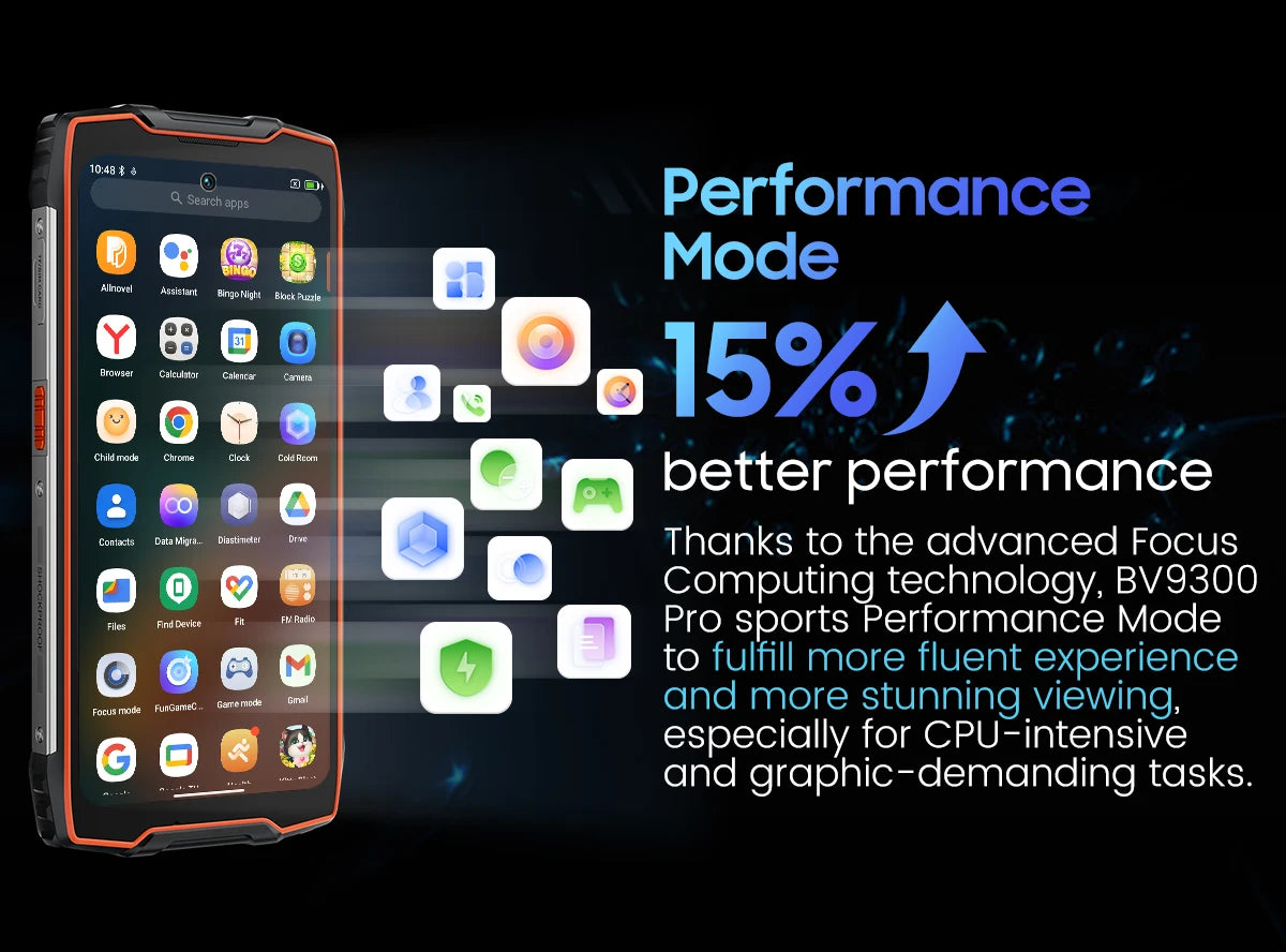 Blackview-Smartphone robuste BV9300 PRO, téléphone portable Android 13, Helio G99, 8 Go de RAM, 12 Go de RAM, affichage des touristes, première mondiale
