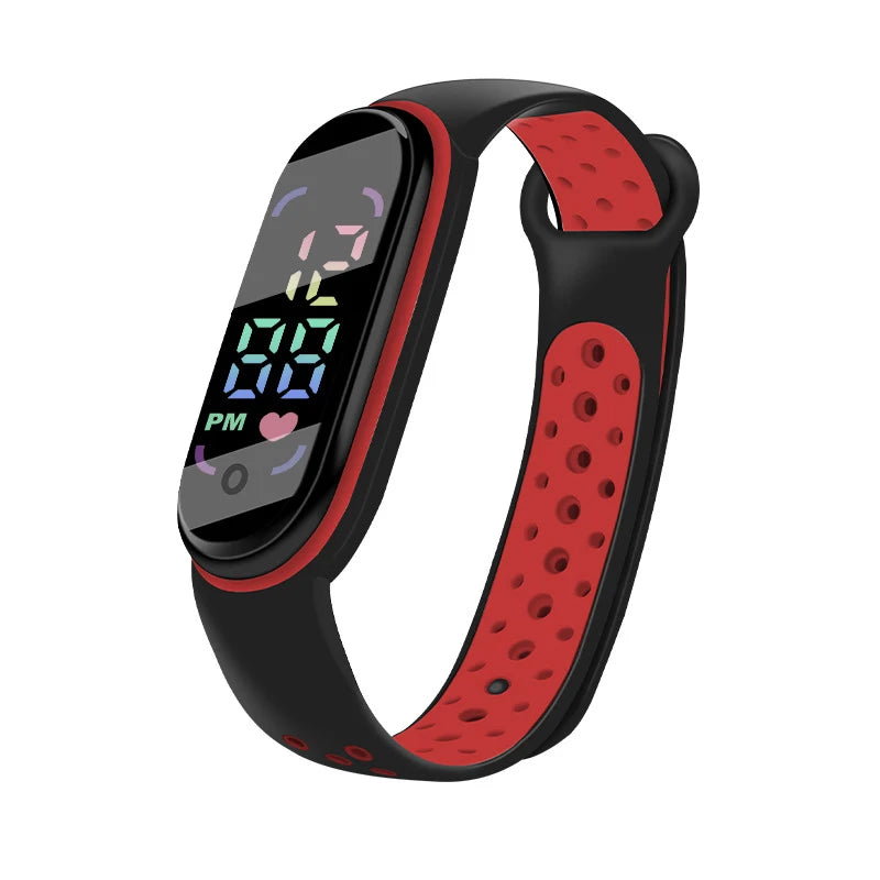 Montres numériques LED pour enfants, montre-bracelet en silicone pour garçons et filles, horloge de sport étanche, luxe, nouveau