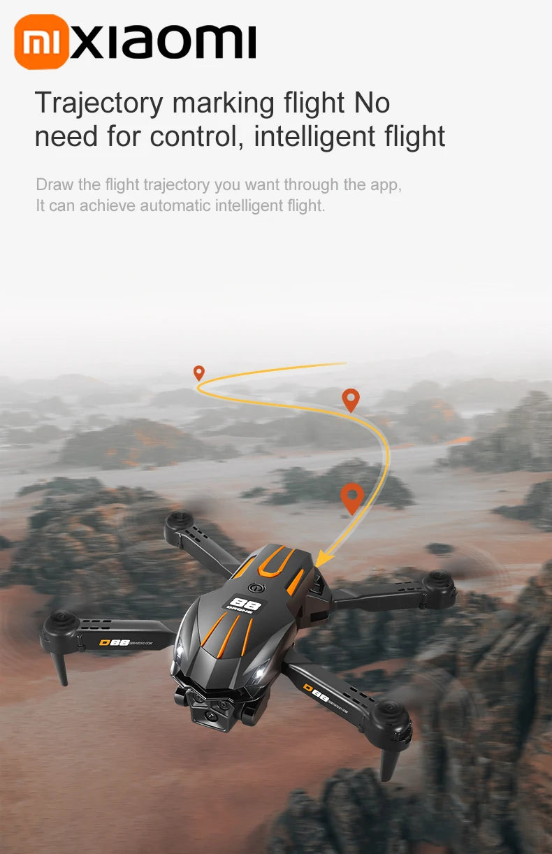 Xiaomi D88 Drone 8K aérien HD double caméra photographie Intelligent évitement d'obstacles moteur sans brosse 5G WIFI GPS retour VR Drone