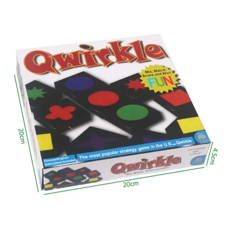Qwirkle - Explore wooden games for children and adults, parent-child play toy, leisure, learning, gifts, new