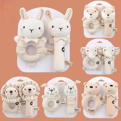 Hochets pour bébé doux dessin animé mignon en peluche animaux hochets jouets enfant clochettes éducatives doux enfant en bas âge bébé confort jouets игрушки для