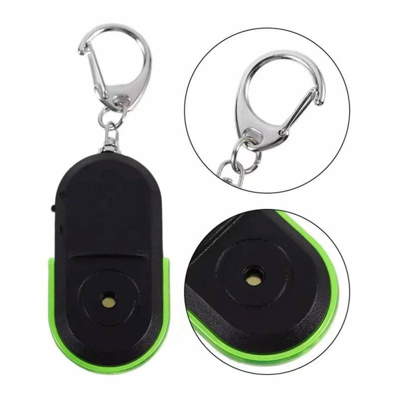 Smart Trouver Locator Anti-Lost Key Finder Porte-clés Sifflet Bip Sound Control LED Torche Portable Clé De Voiture Mini Finder