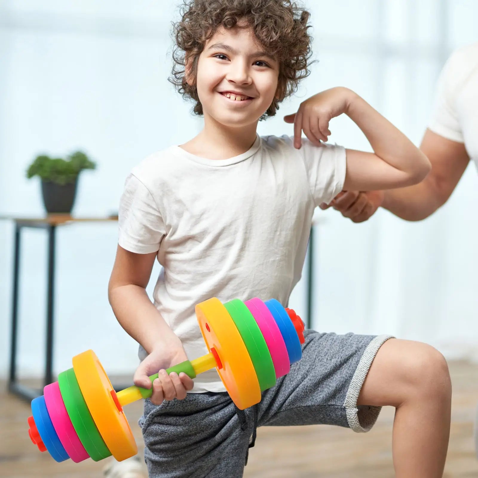 Adjustable dumbbells for children, children's weight set, small weights, children's training equipment, dumbbells, children's toys
