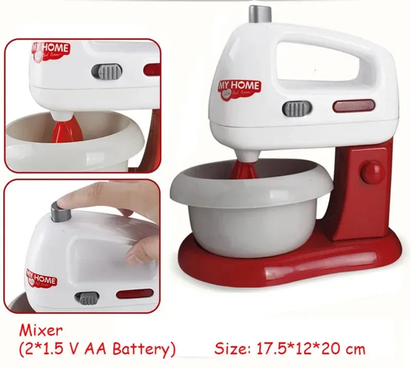 Appareils de cuisine jouets jouet ensemble de cuisine pour enfants jouer cuisine maison de poupée accessoires mélangeur cafetière Machine mélangeur grille-pain