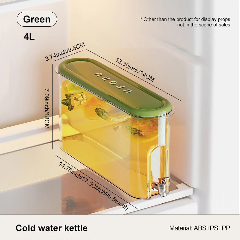 UFORU bouteille d'eau froide avec robinet ménage sens avancé grande capacité scellé bouteille d'eau froide de qualité alimentaire
