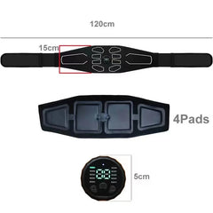Nouveau USB stimulateur musculaire ceinture ABS formateur ceintures EMS taille abdominale ventre entraînement masseur électrique maison gymnase Fitness équipement