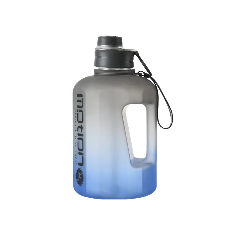 Bouteille d'eau de sport de grande capacité fecL, bouilloire de fitness en plein air, tasse d'eau en plastique nickel é, grand baril à souder portable pour étudiants