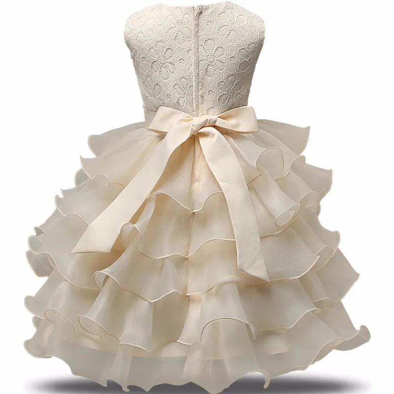 Robe de demoiselle d'honneur pour mariage, tenues d'anniversaire pour bébés filles de 2 à 8 ans, robes de première Communion pour enfants, vêtements de fête pour enfants
