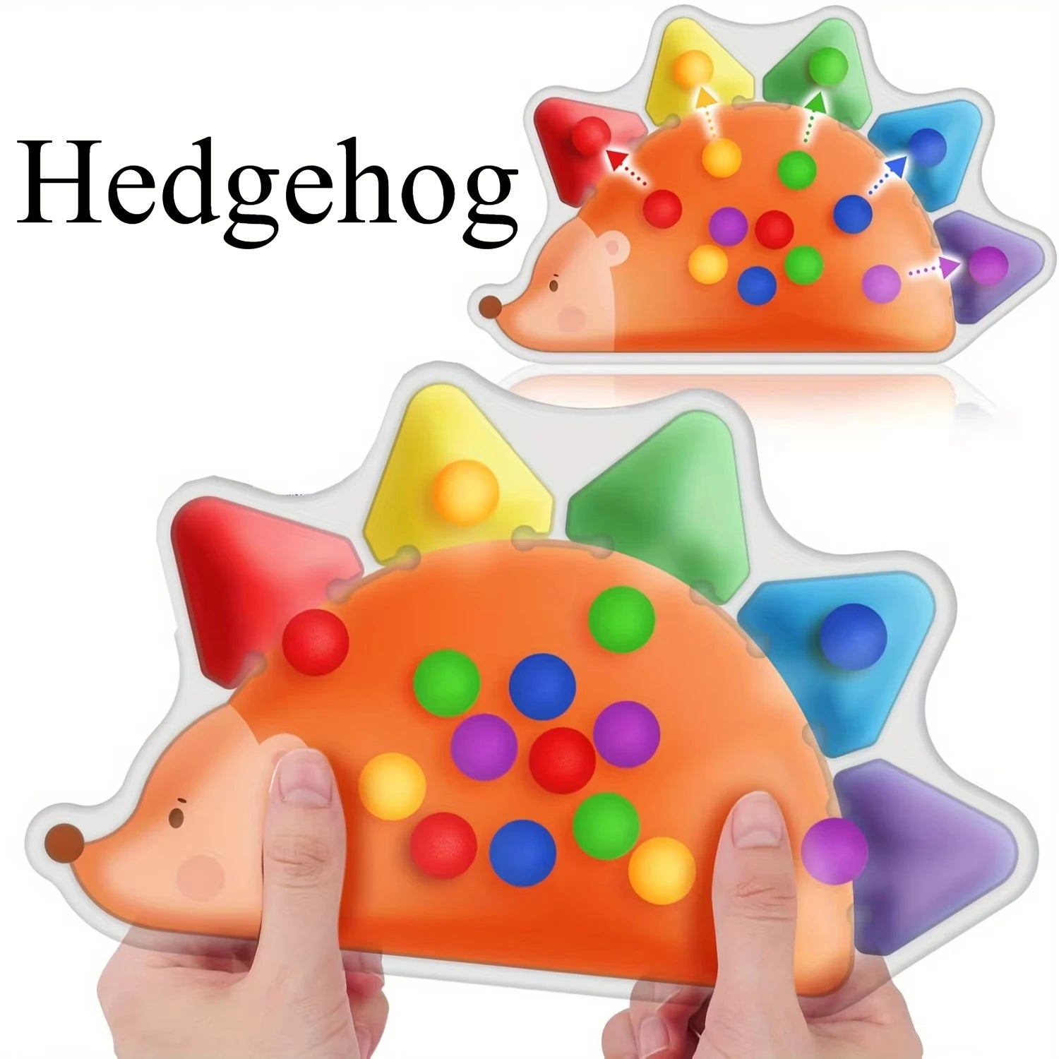 Jouets de tri des couleurs, jouets sensoriels pour les tout-petits, jeux de motricité Fine, jouets d'apprentissage Fidget, jouets hérisson Montessori assortis aux couleurs