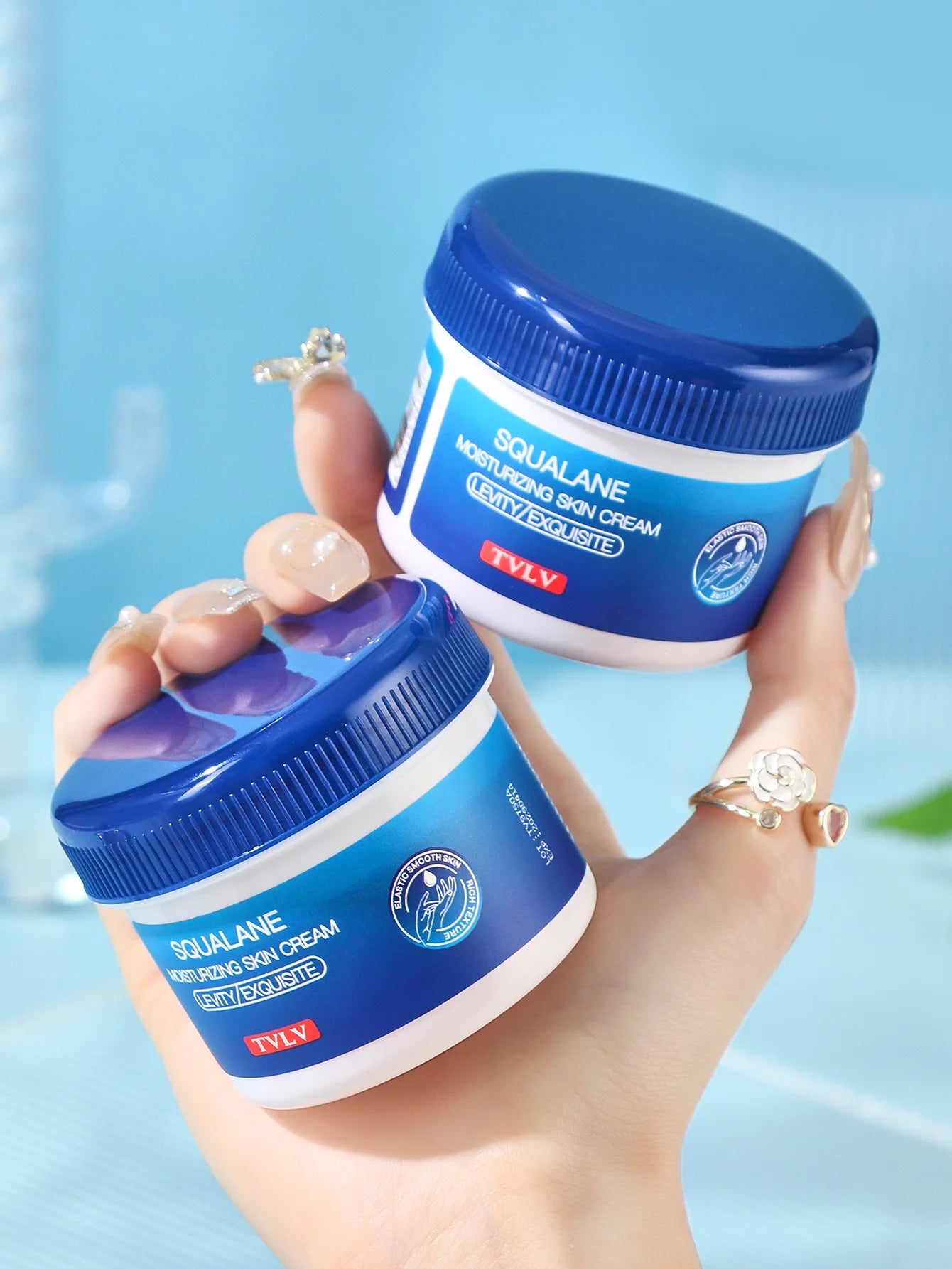 Crème au Squalane ultra-nourrissante pour peaux sèches et rugueuses, hydratant en profondeur, prévient les fissures, la sécheresse, rafraîchissante mais non grasse
