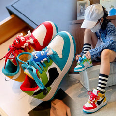 Nouveaux enfants chaussures décontractées quatre saisons enfants unique Sneaker canards mandarins basket-ball chaussures de sport garçons filles Sneaker conseil chaussures