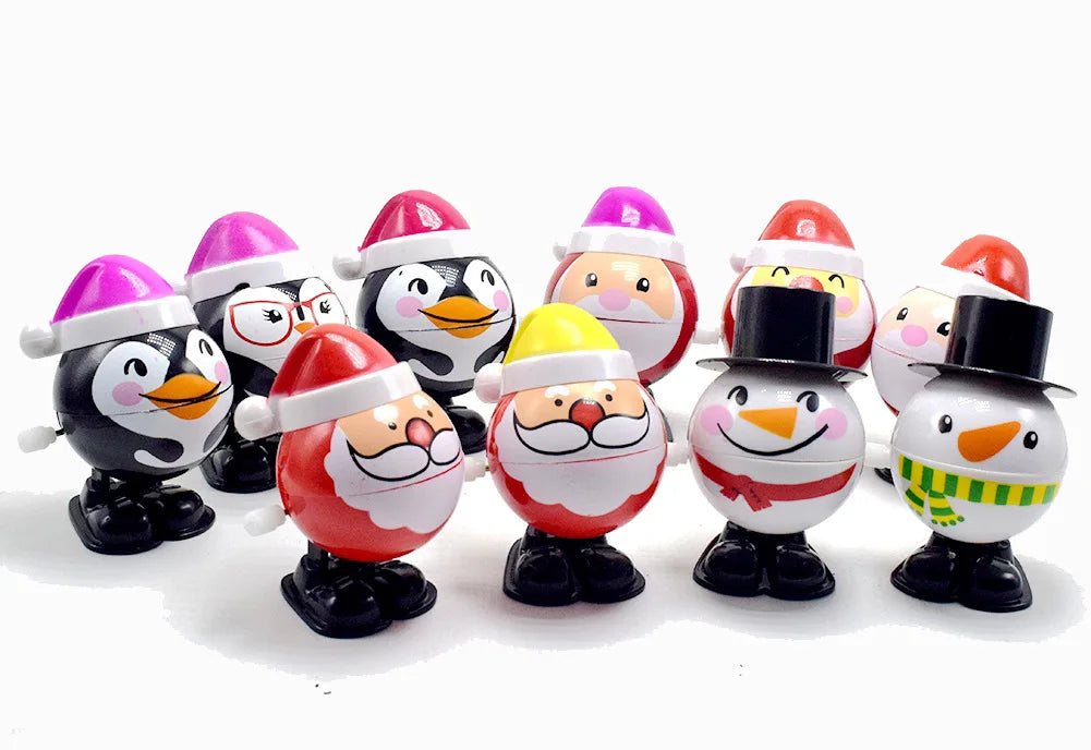 Jouets d'ornement de Noël pour enfants, père Noël sautant, wapiti, bonhomme de neige, fournitures de fête de la maternelle, cadeaux du Nouvel An