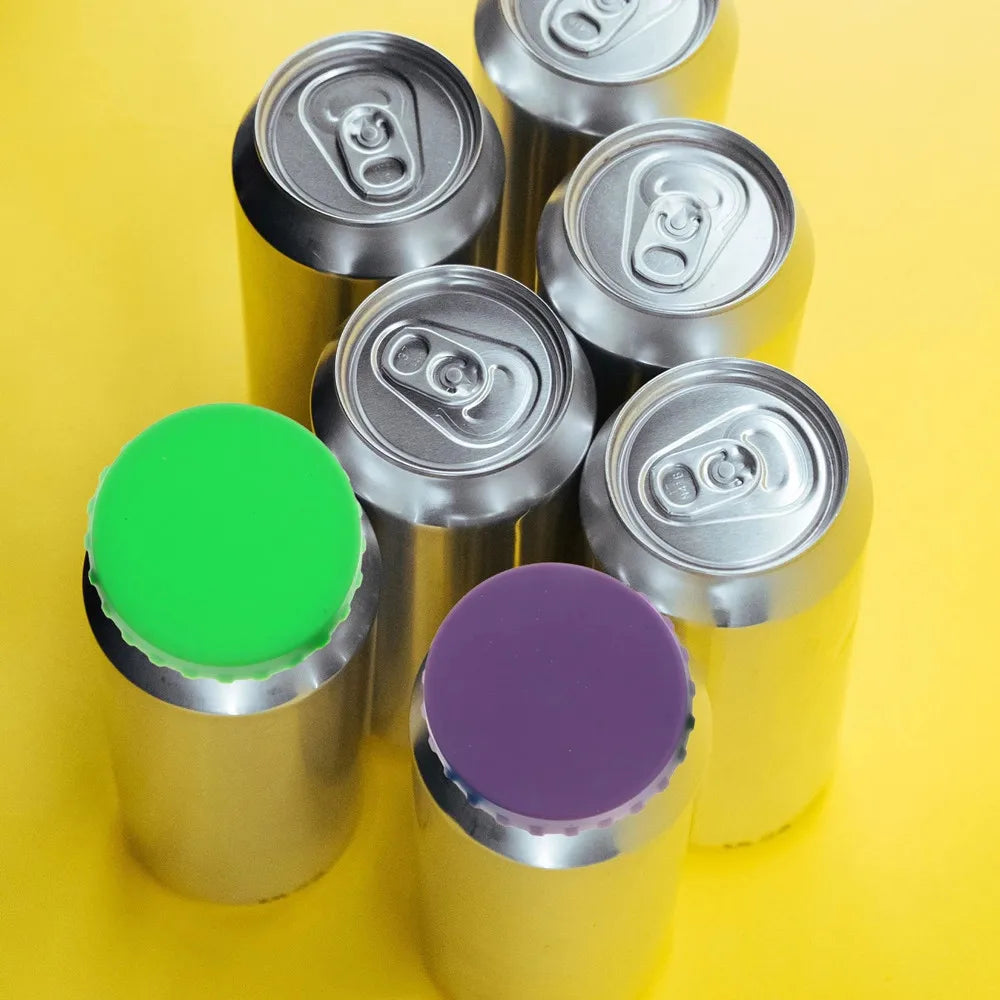 Couvercles de canettes de boissons réutilisables, couvercles de canettes de boissons, protecteurs de couvercles de Soda, bouchon de bouteille d'étanchéité en Silicone, couvercle d'étanchéité anti-fuite